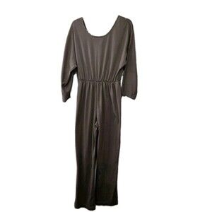 Y2k Avon Fashion Womans One Piece Jumper Brown Size L MISSING BELT WASH WEAR